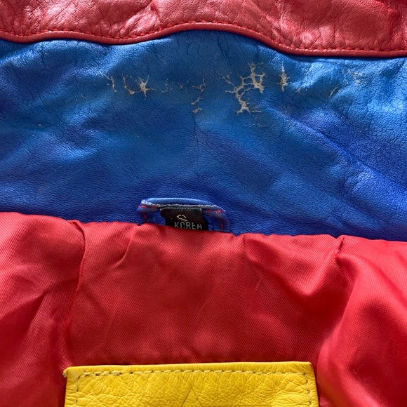 INSANE✨ Vintage Leather Patchwork Jacket - Picture 12 of 16